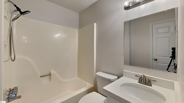 20 Woodbine Ct, Spartanburg, SC 29307 - bathroom with shower / bathing tub combination, toilet, and vanity