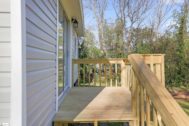 222 Poplar St, Gaffney, SC 29341 - view of wooden deck