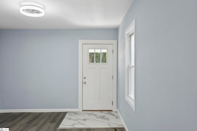 222 Poplar St, Gaffney, SC 29341 - entryway featuring marble finish floor and baseboards