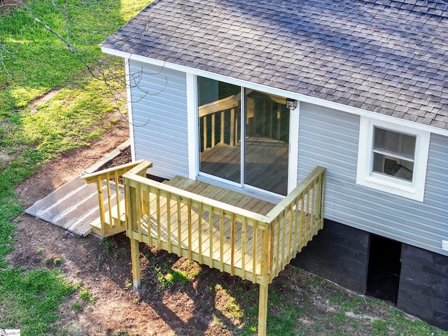 222 Poplar St, Gaffney, SC 29341 - view of wooden terrace