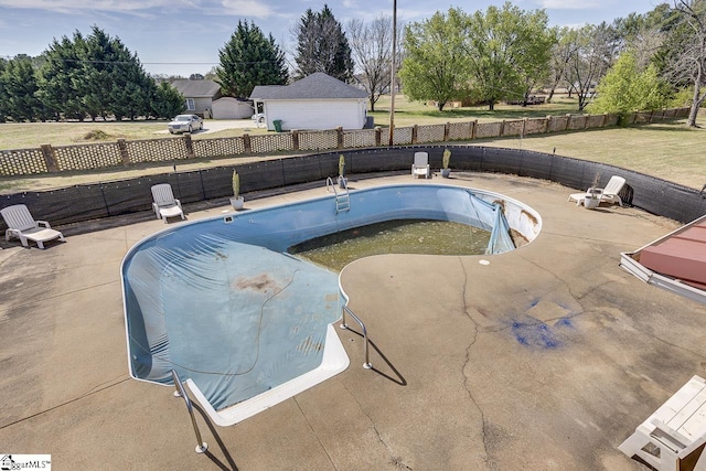 129 Canty Way, Gaffney, SC 29341 - view of swimming pool featuring a fenced in pool, a patio, and a fenced backyard
