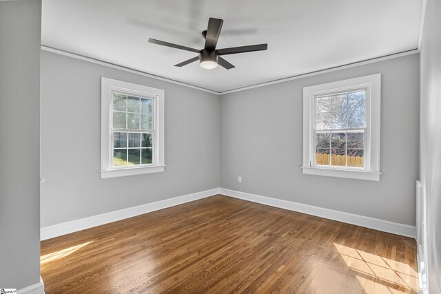 510 N Franklin Rd, Greenville, SC 29609 - unfurnished room with dark wood-style floors, baseboards, and a wealth of natural light