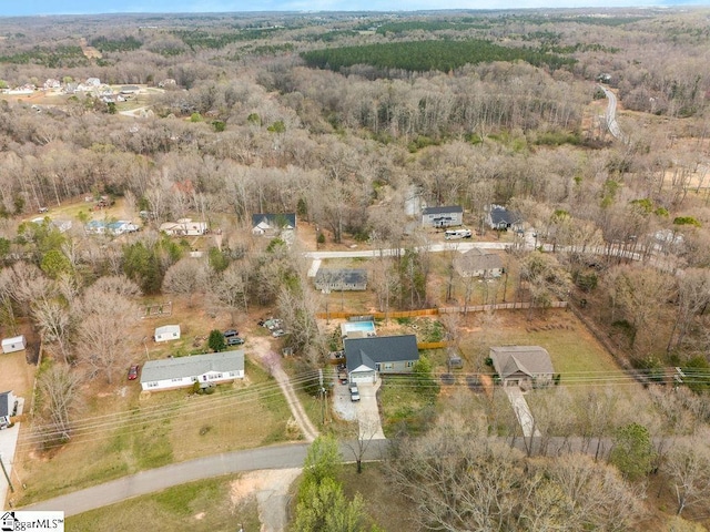 139 Randolph Ct, Woodruff, SC 29388 - birds eye view of property featuring a forest view