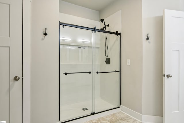 31 Creekhaven Ln, Taylors, SC 29687 - full bathroom featuring a shower stall and baseboards