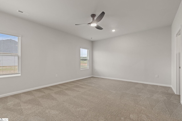 200 Clinkscales Rd Lot 37, Anderson, SC 29624 - carpeted spare room featuring a ceiling fan, baseboards, and recessed lighting