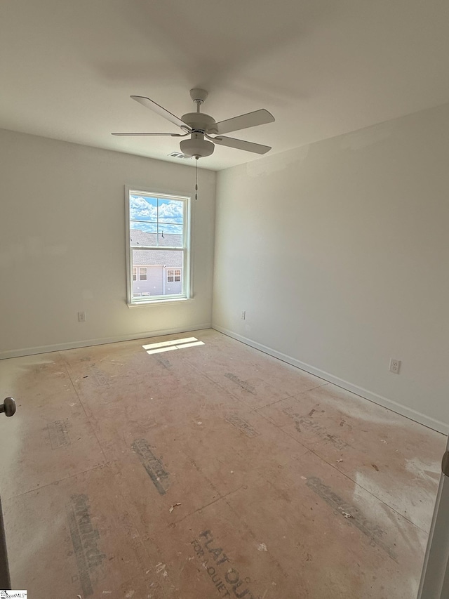 35 Leander Dr, Greer, SC 29651 - unfurnished room with a ceiling fan and baseboards