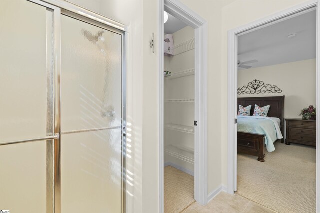 1230 Melton Rd Unit 101, West Union, SC 29696 - ensuite bathroom featuring a spacious closet, a stall shower, and connected bathroom