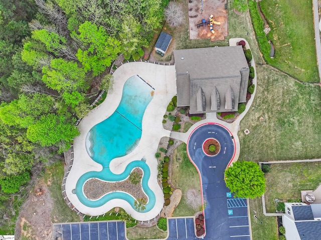 birds eye view of property