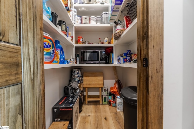 view of storage area