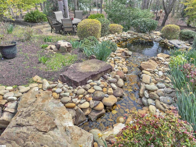 511 Palmer Way, Sunset, SC 29685 - view of yard with a garden pond