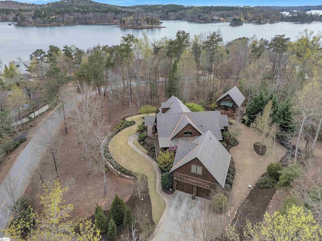 511 Palmer Way, Sunset, SC 29685 - bird's eye view featuring a water view and a view of trees