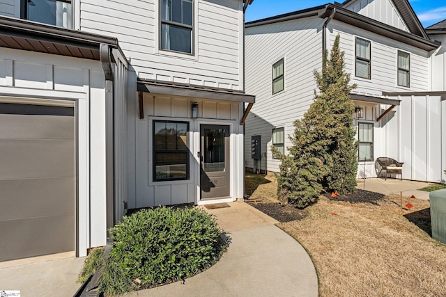 130 Park Ave, Greer, SC 29651 - view of exterior entry featuring board and batten siding