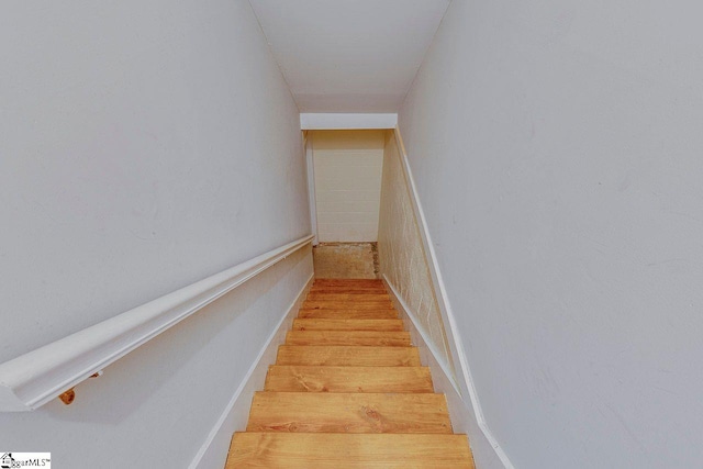 view of stairs