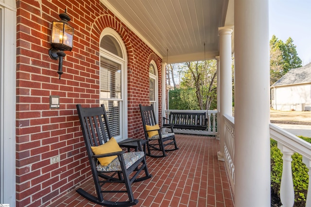 6 Bentford Ct, Simpsonville, SC 29681 - view of patio / terrace featuring a porch