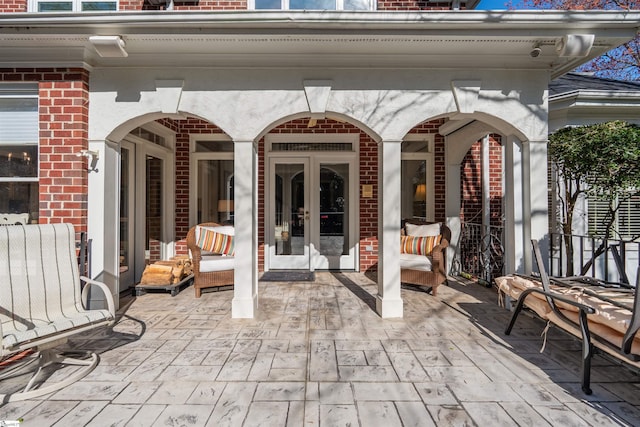6 Bentford Ct, Simpsonville, SC 29681 - view of patio / terrace featuring french doors