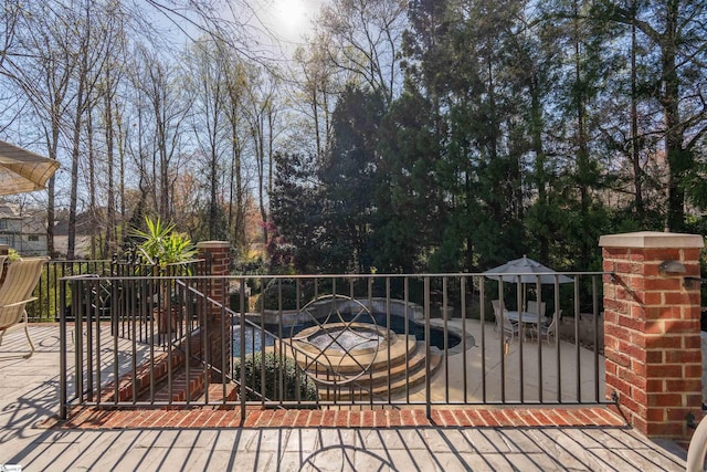 6 Bentford Ct, Simpsonville, SC 29681 - wooden terrace featuring a patio area
