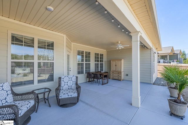 105 Cooper Oaks Ct, Simpsonville, SC 29681 - view of patio / terrace featuring a ceiling fan