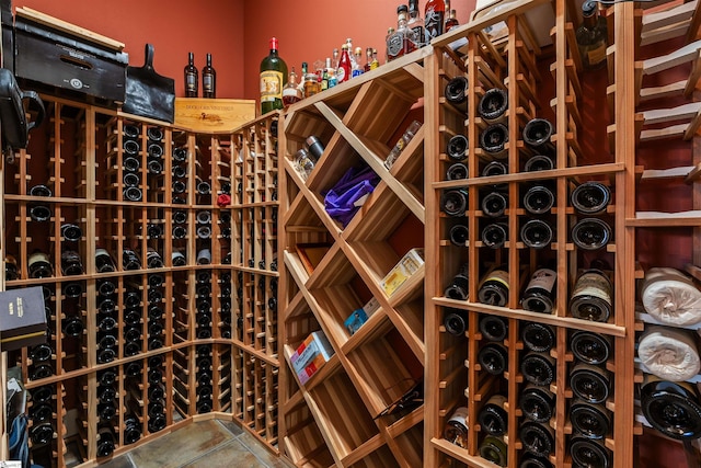view of wine room