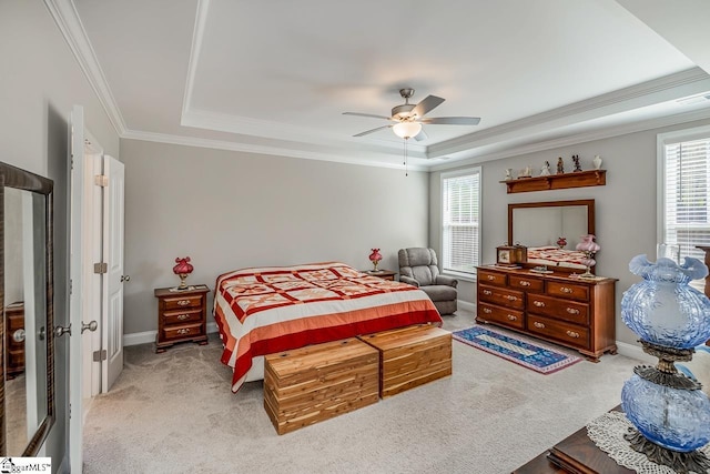 7 Ridgebury Pl, Greenville, SC 29607 - bedroom with a tray ceiling, multiple windows, and carpet floors