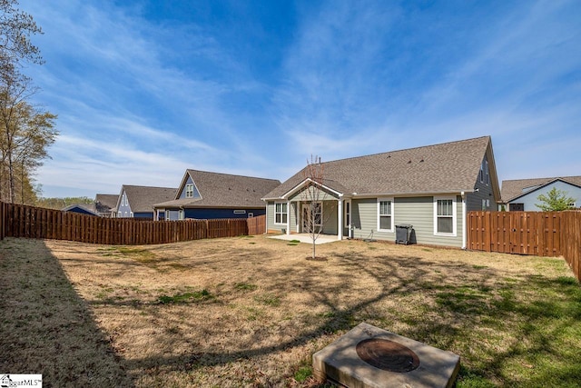 7 Ridgebury Pl, Greenville, SC 29607 - back of house featuring a fenced backyard, a yard, and a patio
