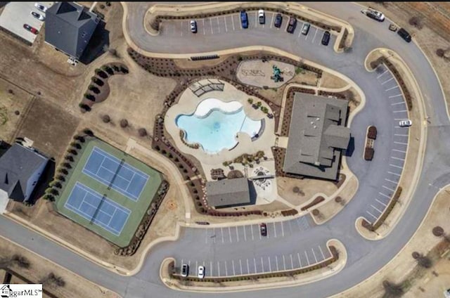 birds eye view of property