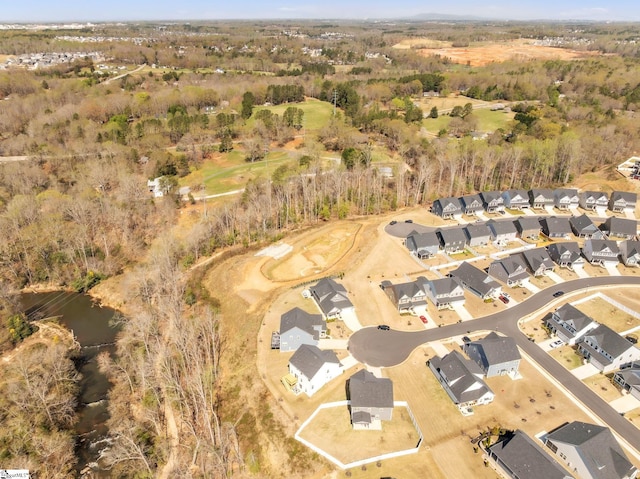 drone / aerial view featuring a residential view