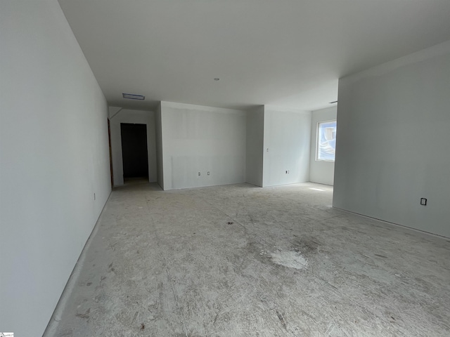 empty room with visible vents