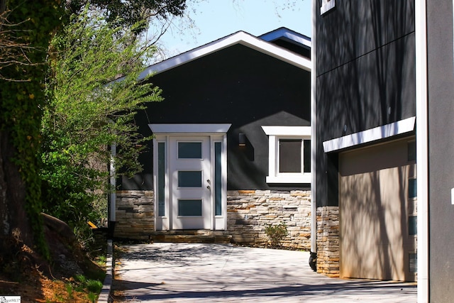 view of outbuilding with entry steps