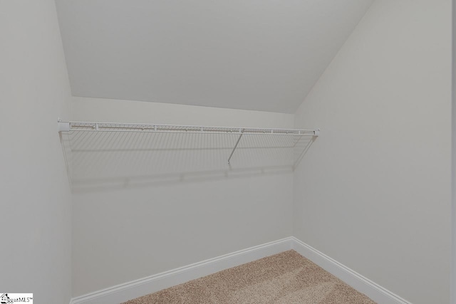 114 Walters Way, Pickens, SC 29671 - walk in closet featuring carpet and lofted ceiling