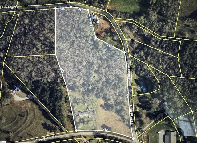 2506 E Tyger Bridge Rd, Greer, SC 29651 - map of property location featuring property parcel outlined
