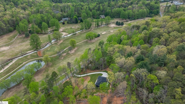 241 Sliding Rock Rd, Pickens, SC 29671 - aerial overview of property's location with a nearby body of water, a forest, and a golf club
