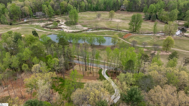 241 Sliding Rock Rd, Pickens, SC 29671 - aerial view of property's location with a large body of water and a golf course