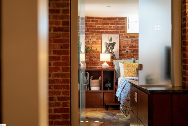 400 E Washington St Unit 28, Greenville, SC 29601 - interior space with brick wall