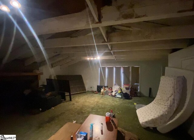 view of attic