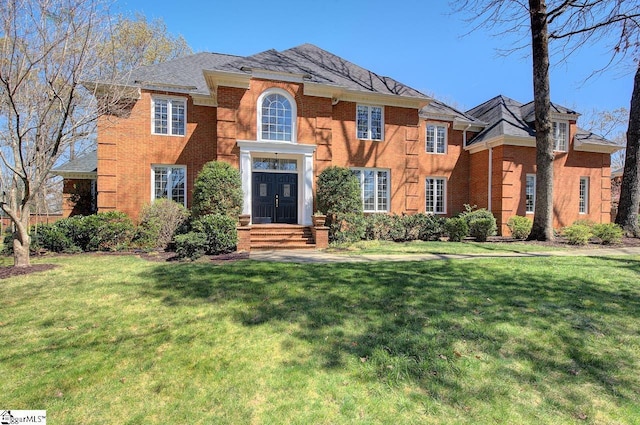 206 Chelsea Ln, Greer, SC 29650 - view of front of home with a front lawn and brick siding