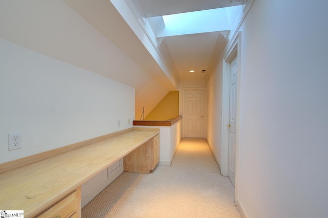 206 Chelsea Ln, Greer, SC 29650 - hallway featuring an upstairs landing, vaulted ceiling, and light carpet