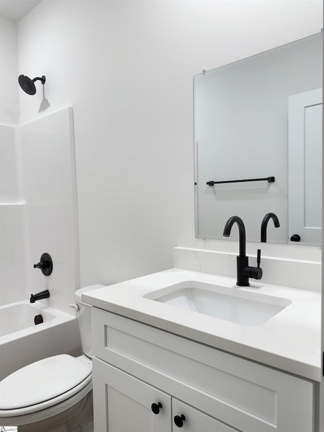 732 Corn Mill Rd, Cowpens, SC 29330 - bathroom featuring vanity, toilet, and bathing tub / shower combination