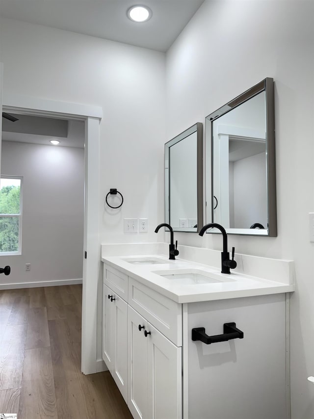 732 Corn Mill Rd, Cowpens, SC 29330 - bathroom featuring vanity and wood finished floors