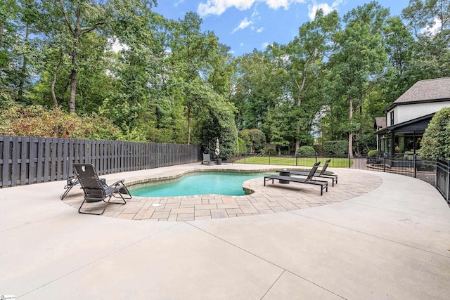 3 Bailey Knoll Ct, Simpsonville, SC 29681 - view of pool with a patio, a fenced in pool, and a fenced backyard