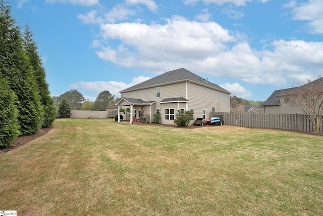 313 Rosendale Way, Simpsonville, SC 29681 - rear view of property featuring a fenced backyard and a lawn