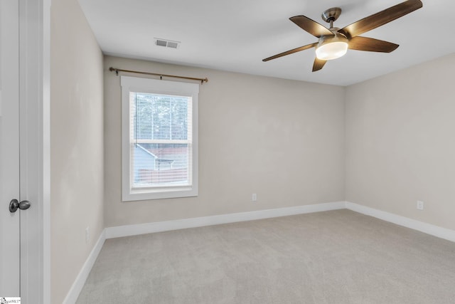 308 Kelby St, Travelers Rest, SC 29690 - unfurnished room with light colored carpet, a ceiling fan, and baseboards