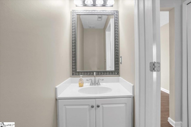 bathroom featuring vanity