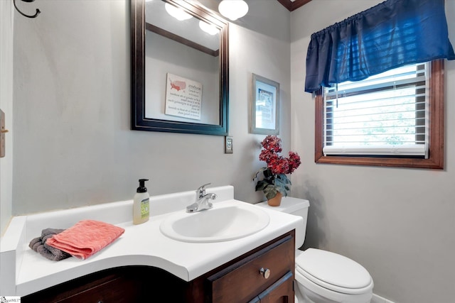 202 Mornington Ct, Simpsonville, SC 29681 - half bathroom featuring toilet and vanity