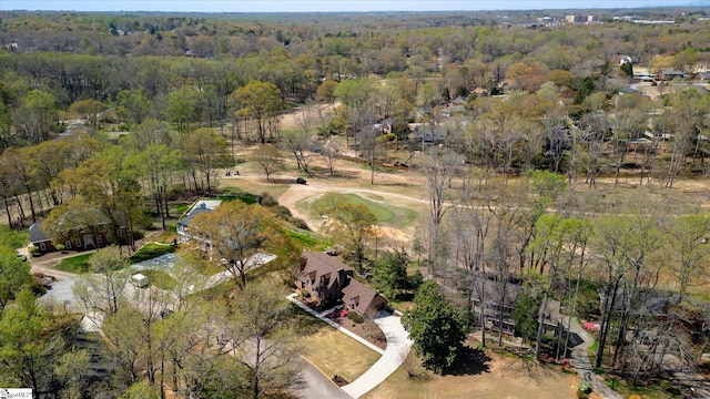 202 Mornington Ct, Simpsonville, SC 29681 - birds eye view of property with a forest view