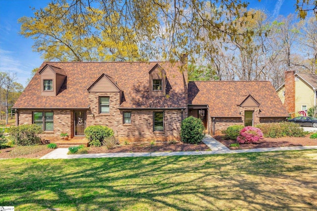 202 Mornington Ct, Simpsonville, SC 29681 - view of front of property with brick siding, roof with shingles, and a front lawn