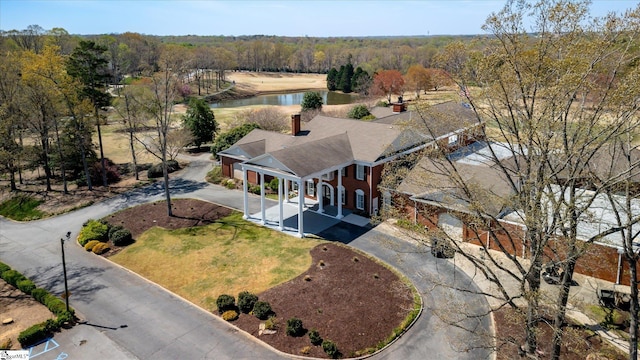 202 Mornington Ct, Simpsonville, SC 29681 - bird's eye view featuring a water view and a view of trees