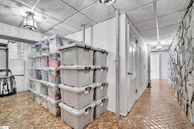 view of storage room