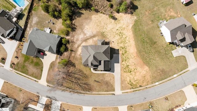 bird's eye view with a residential view