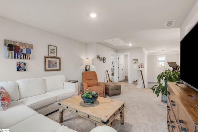 120 Marshfield Trl, Simpsonville, SC 29680 - living room with carpet, recessed lighting, and baseboards