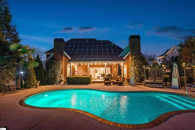 100 Breeds Hill Way, Greer, SC 29650 - pool with outdoor lounge area and a patio